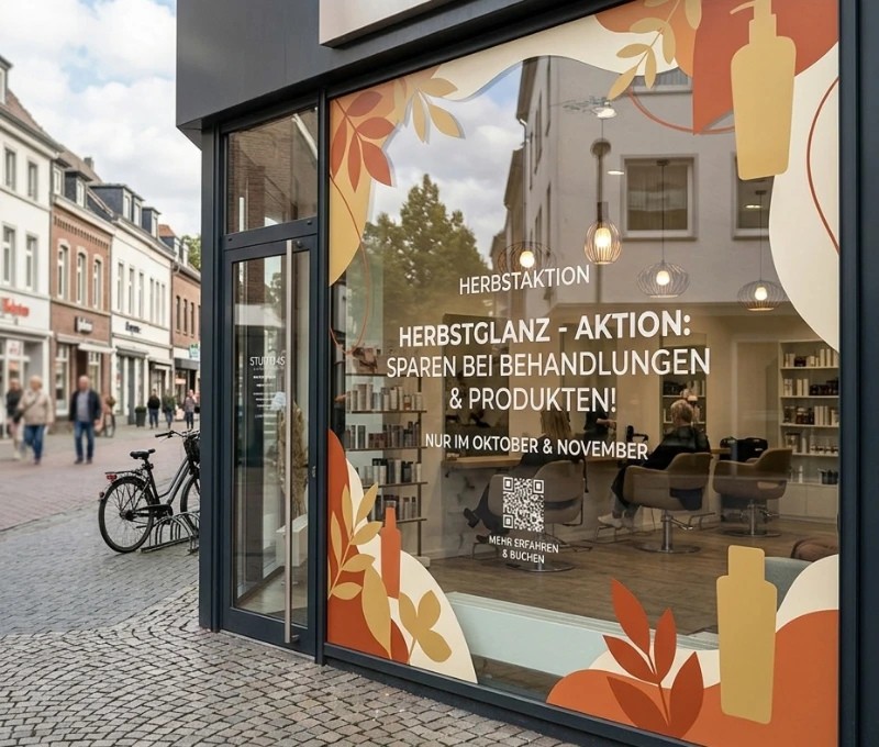 Schaufensterbeklebung in Wesel