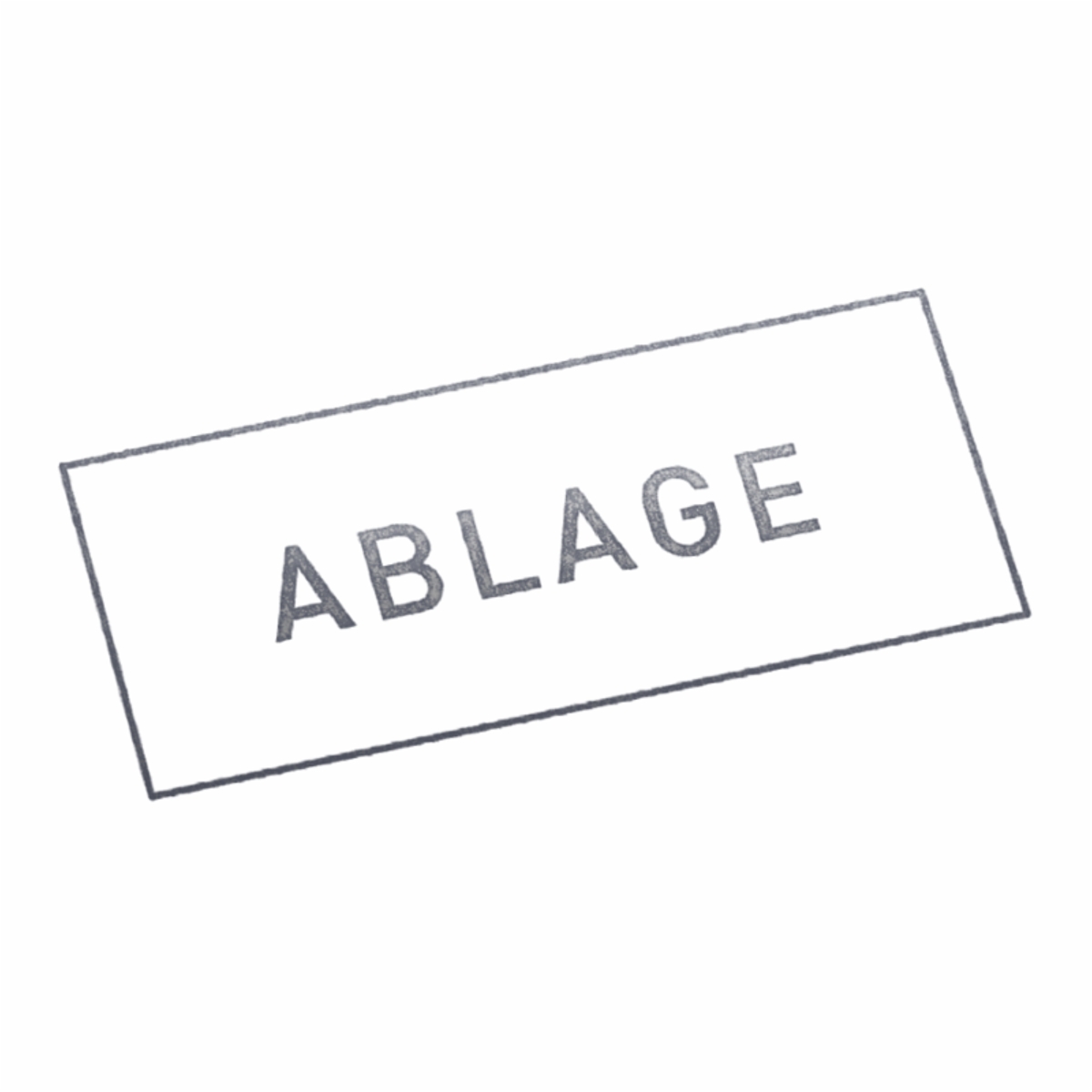 ABLAGE | Stempel, selbstfärbend, Lagerstempel, 38 x 14 mm