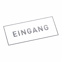 EINGANG | Stempel, selbstfärbend, Lagerstempel, 38 x 14 mm