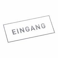 EINGANG | Stempel, selbstfärbend, Lagerstempel, 38 x 14 mm