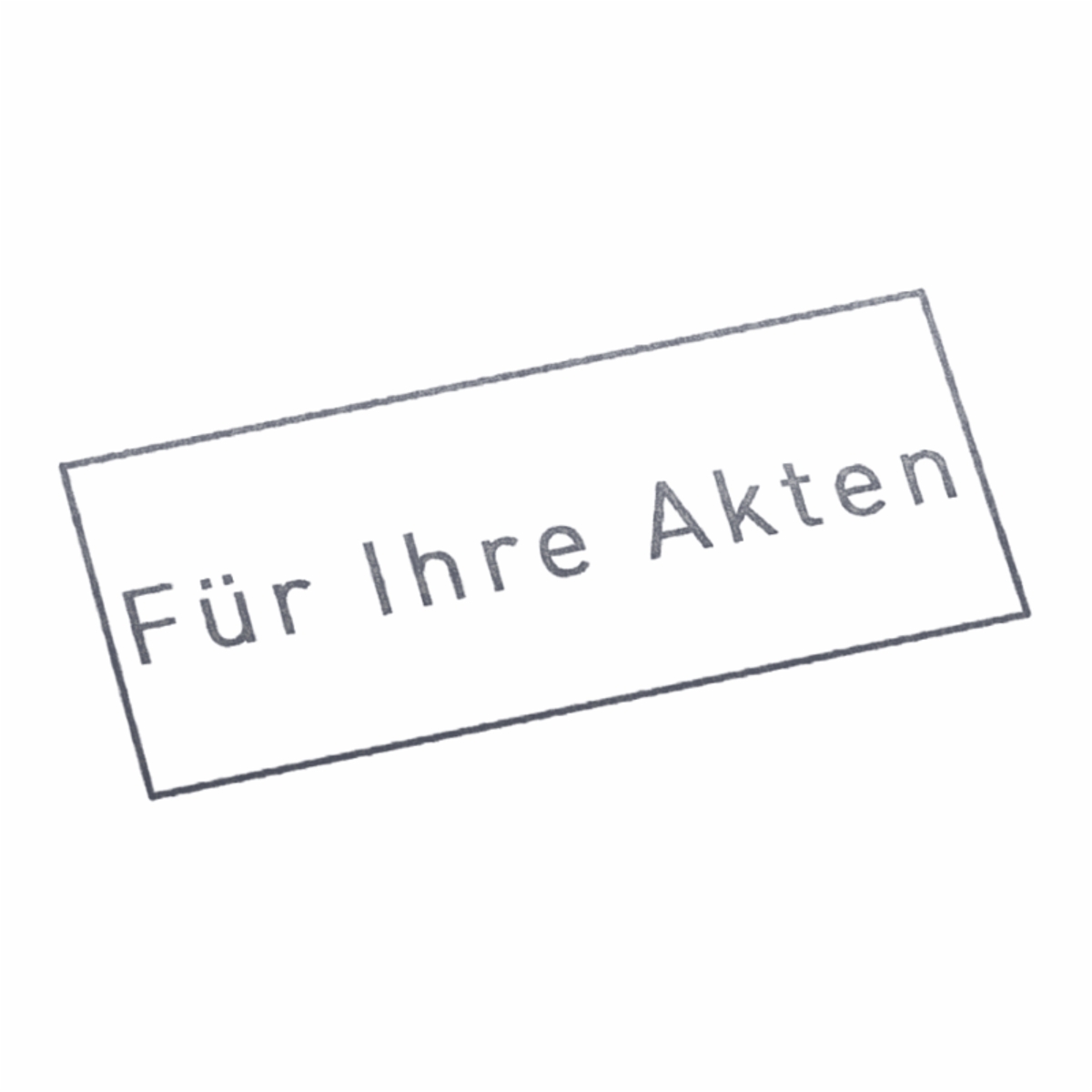 Für Ihre Akten | Stempel, selbstfärbend, Lagerstempel, 38 x 14 mm