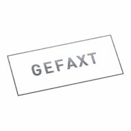 GEFAXT | Stempel, selbstfärbend, Lagerstempel, 38 x 14 mm