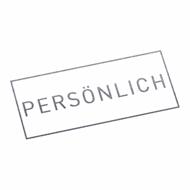 PERSÖNLICH | Stempel, selbstfärbend, Lagerstempel, 38 x 14 mm