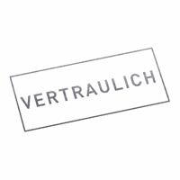 VERTRAULICH | Stempel, selbstfärbend, Lagerstempel, 38 x 14 mm