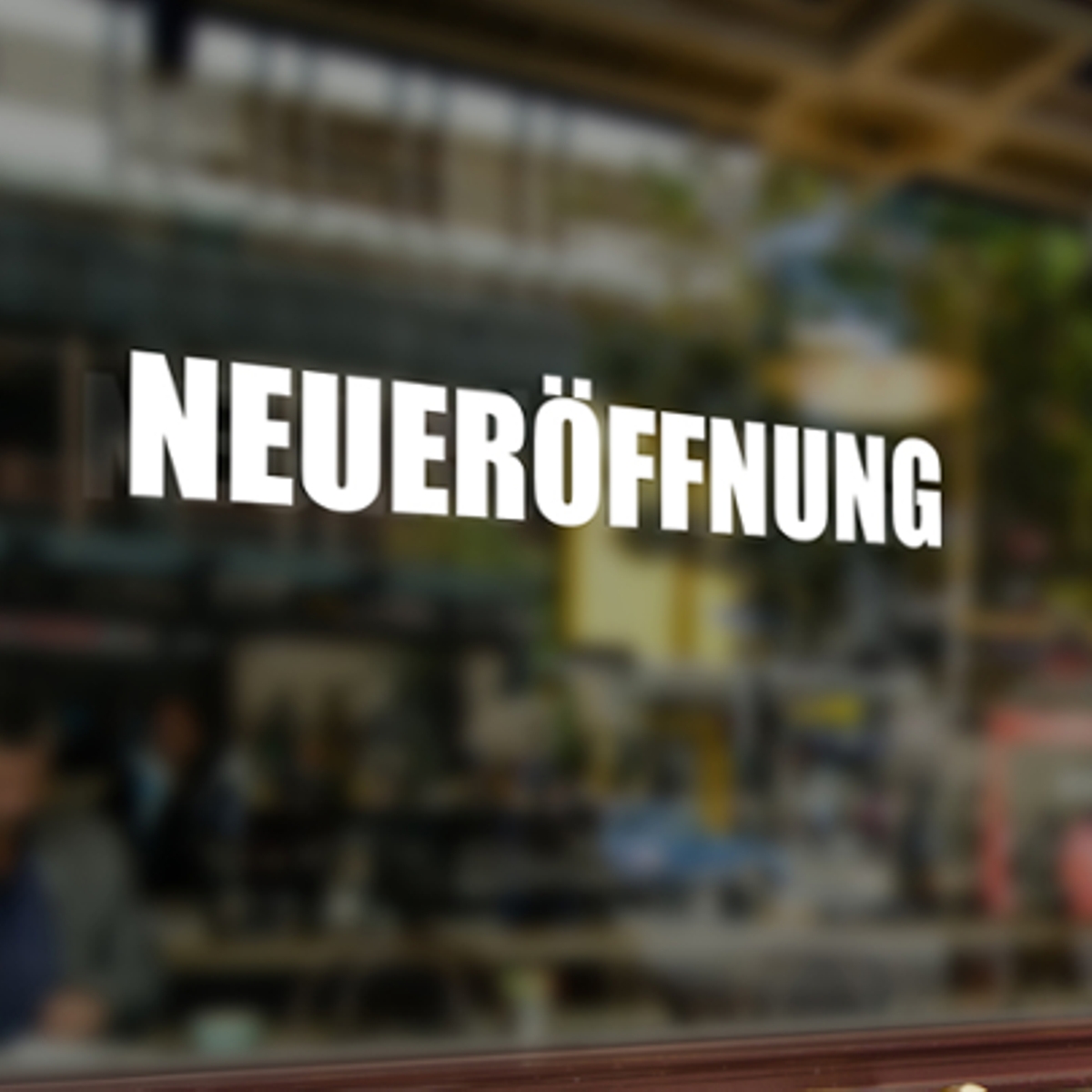 Schaufesnter Aufkleber | Neueröffnung