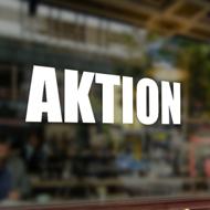 Schaufenster Aufkleber | Aktion