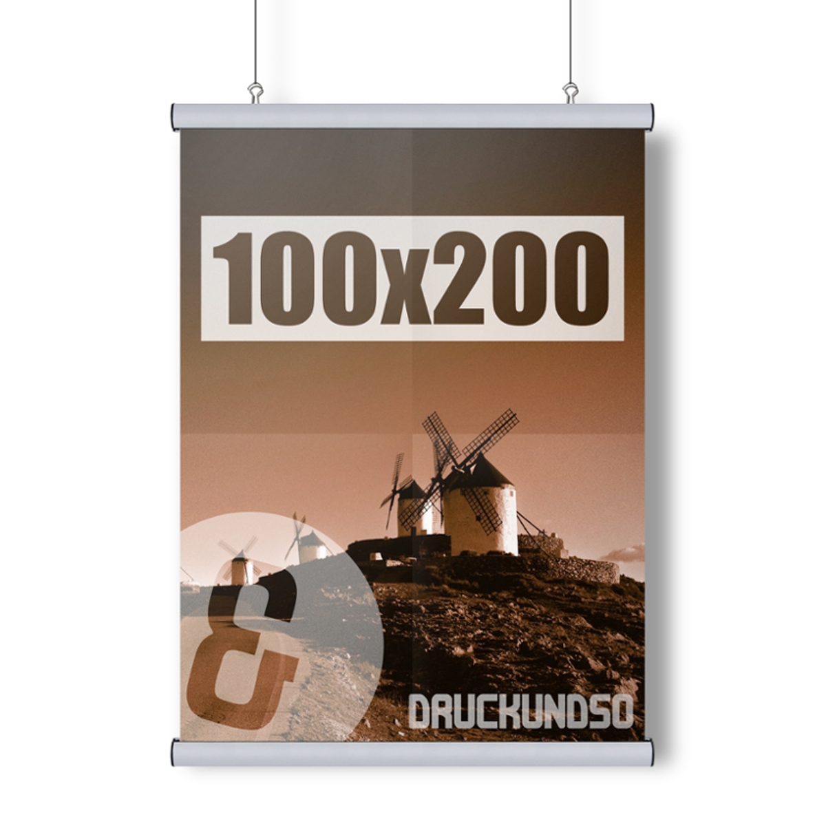 100 x 200 cm | Deckenhänger inkl. System