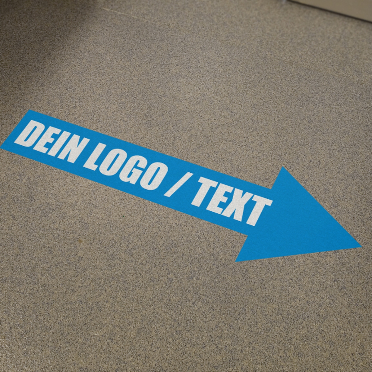 60 x 20 cm | Pfeil Dein Logo / Text