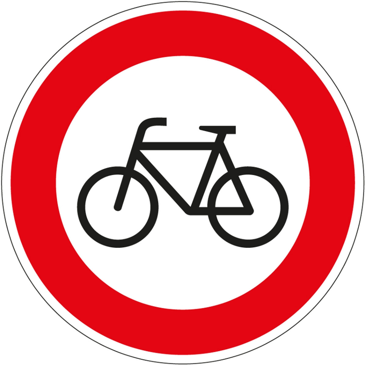 Fahrräder verboten