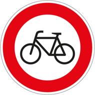 Fahrräder verboten
