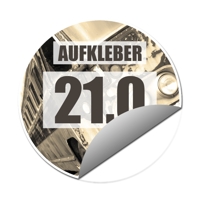 Aufkleber rund Ø 21 cm