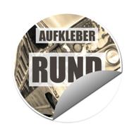 Aufkleber rund