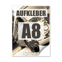 Aufkleber DIN A8 hoch