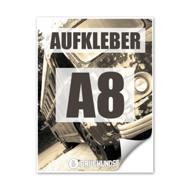 Aufkleber DIN A8 hoch