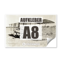 Aufkleber DIN A8 quer