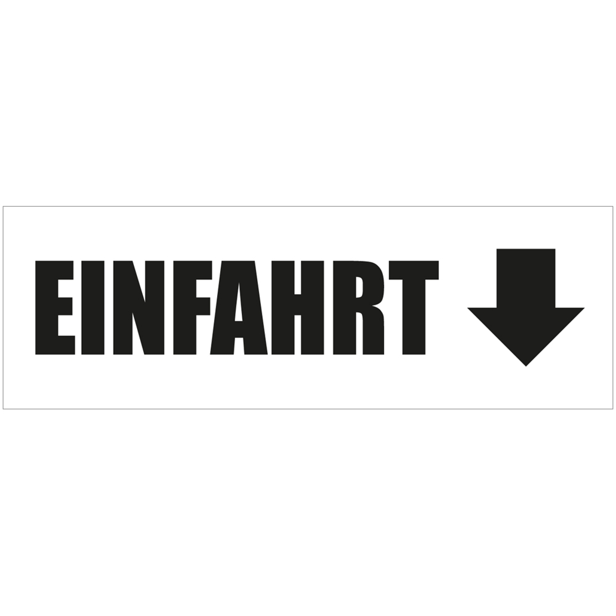 300 x 100 cm | Einfahrt Werbebanner