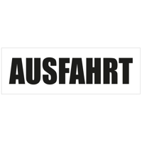 300 x 100 cm | Ausfahrt Werbebanner