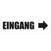 300 x 100 cm | Eingang Werbebanner