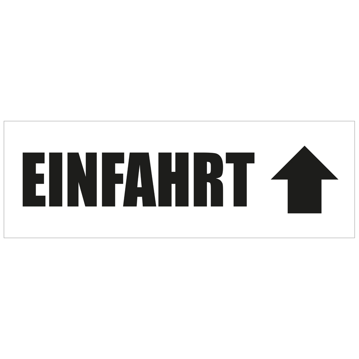 300 x 100 cm | Einfahrt Werbebanner