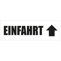 300 x 100 cm | Einfahrt Werbebanner