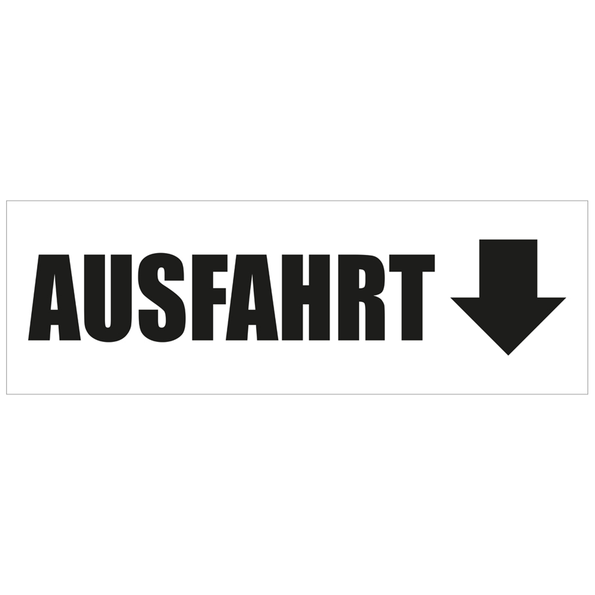 300 x 100 cm | Ausfahrt Werbebanner