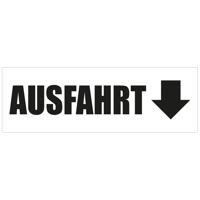 300 x 100 cm | Ausfahrt Werbebanner