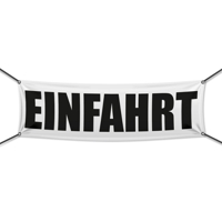 300 x 100 cm | Einfahrt Werbebanner