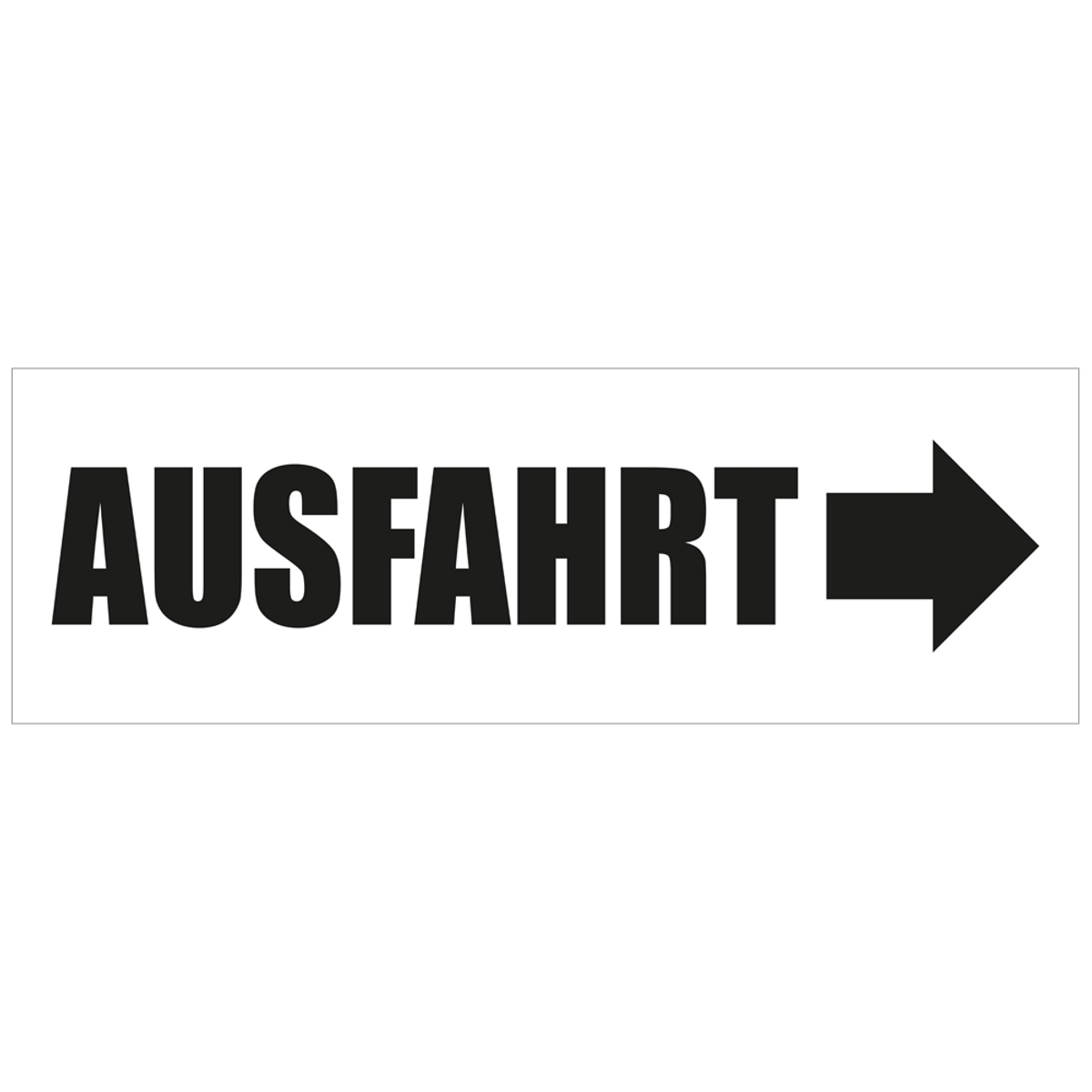 300 x 100 cm | Ausfahrt Werbebanner