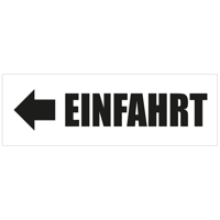 300 x 100 cm | Einfahrt Werbebanner