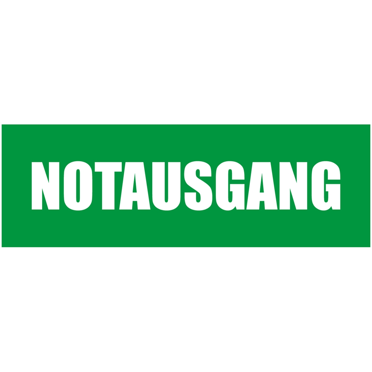 300 x 100 cm | Notausgang Werbebanner, M1 