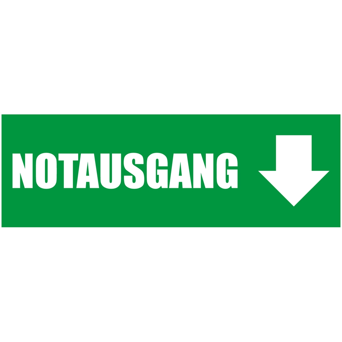 300 x 100 cm | Notausgang Werbebanner, M1 