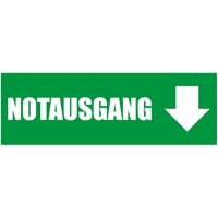 300 x 100 cm | Notausgang Werbebanner, M1 