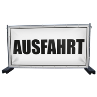 340 x 173 cm | Ausfahrt Bauzaunbanner (1437)