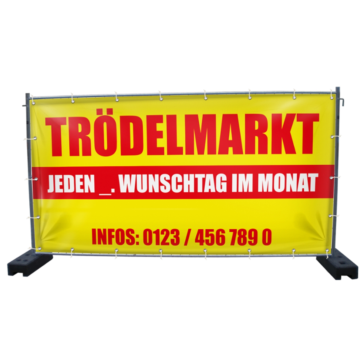 340 x 173 cm | Trödelmarkt Bauzaunbanner (1732)