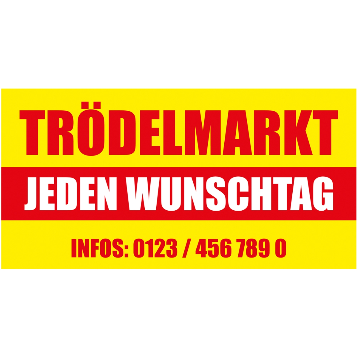 340 x 173 cm | Trödelmarkt Bauzaunbanner (1731)