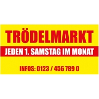 340 x 173 cm | Trödelmarkt Bauzaunbanner (1732)