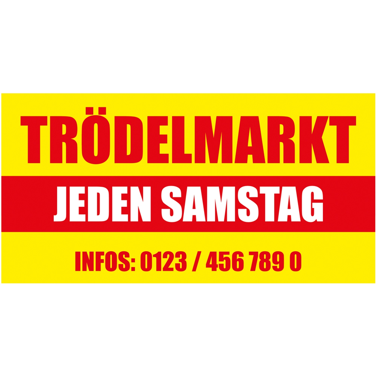 340 x 173 cm | Trödelmarkt Bauzaunbanner (1731)