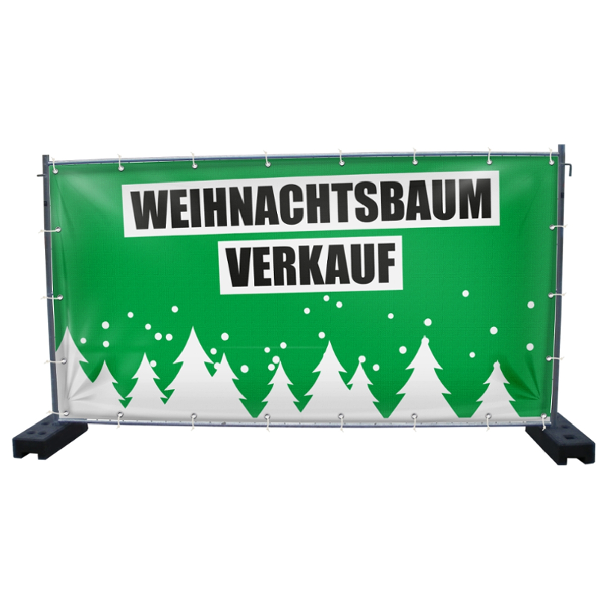 340 X 173 Cm Weihnachtsbaumverkauf Bauzaunbanner Motiv Pv