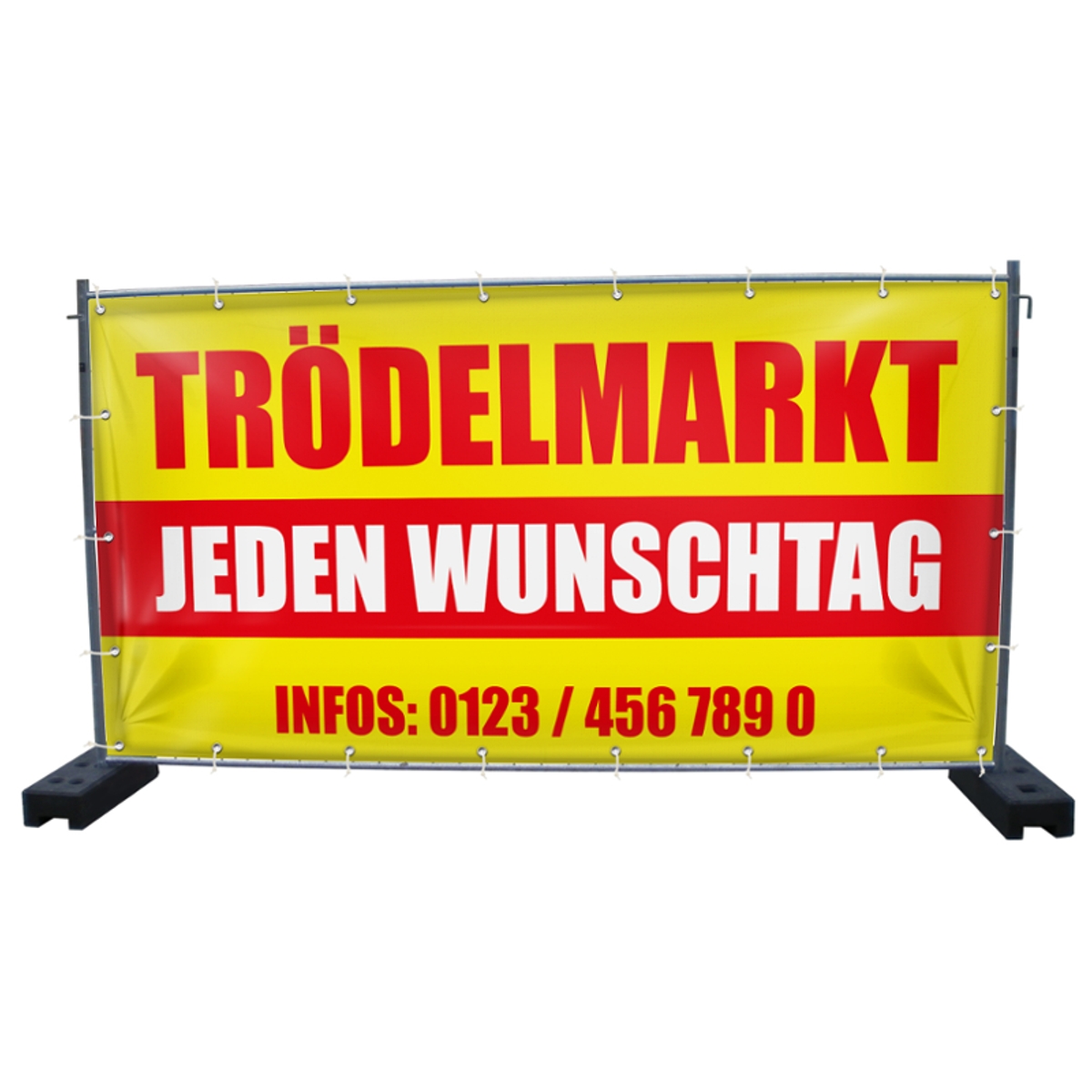 340 x 173 cm | Trödelmarkt Bauzaunbanner (1731)