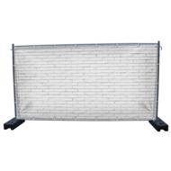 340 x 173 cm | Steinwand Bauzaunbanner (1630)
