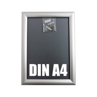 DIN A4 | Alu Klapprahmen silber, Wechselrahmen, 240 x 325 mm