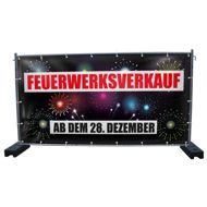 340 x 173 cm | Feuerwerksverkauf Bauzaunbanner, M7