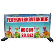 340 x 173 cm | Feuerwerksverkauf Bauzaunbanner (1548)