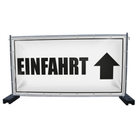 340 x 173 cm | Einfahrt Bauzaunbanner (1436)