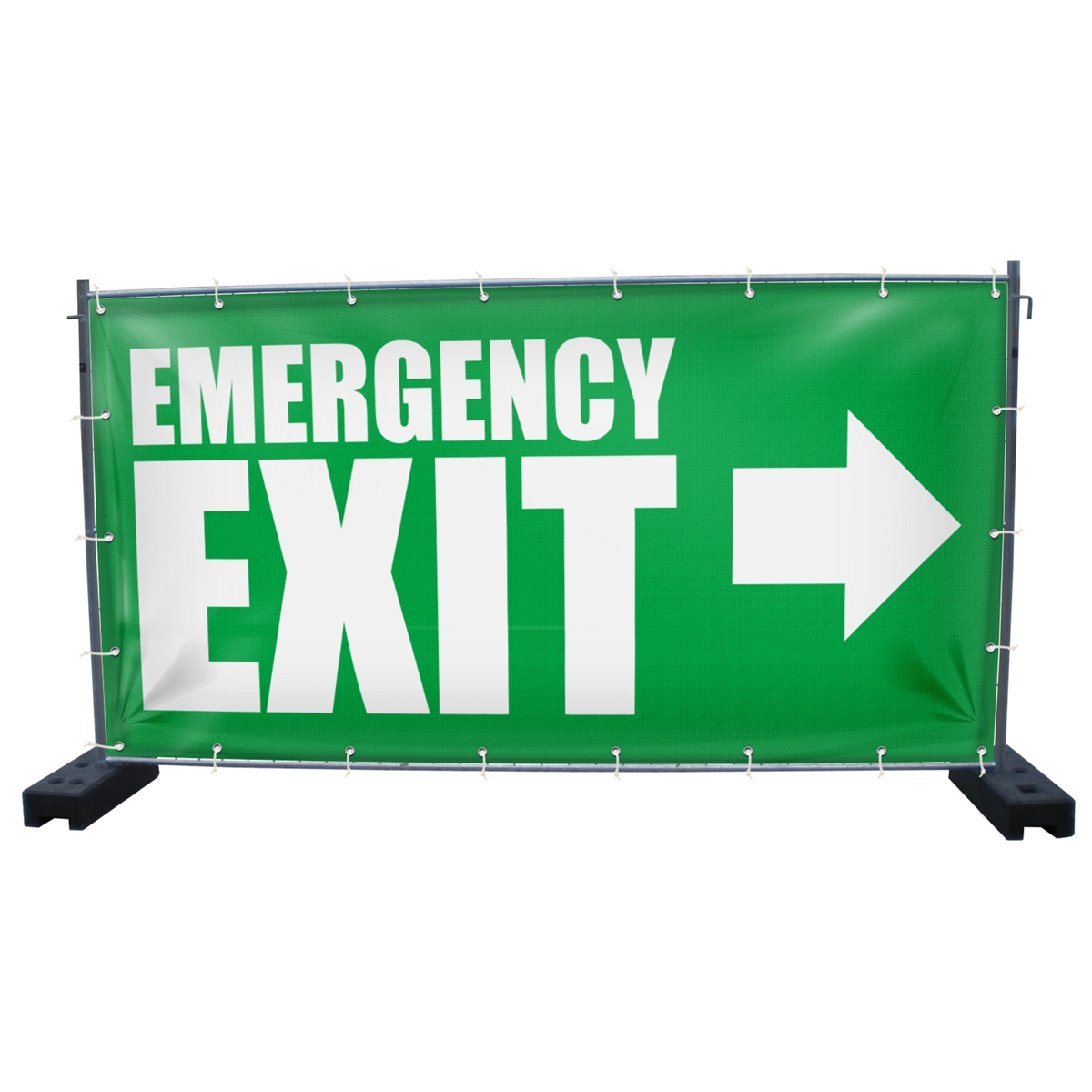 340 x 173 cm | Emergency Exit Bauzaunbanner (1448)