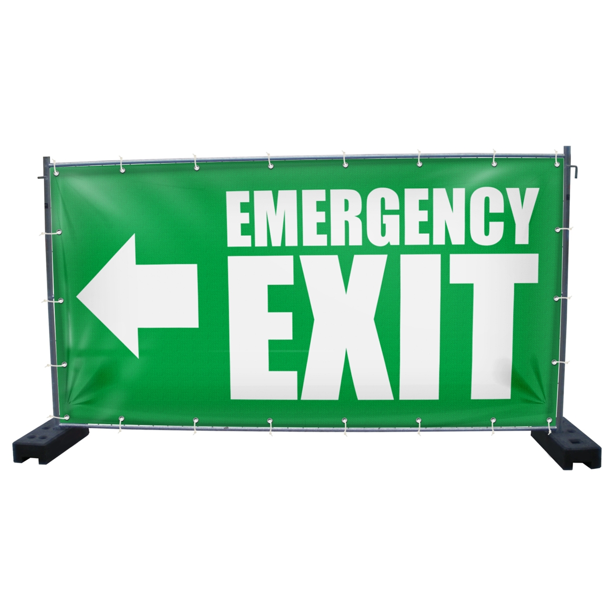 340 x 173 cm | Emergency Exit Bauzaunbanner (1448)