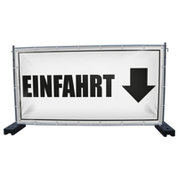 340 x 173 cm | Einfahrt Bauzaunbanner (1436)