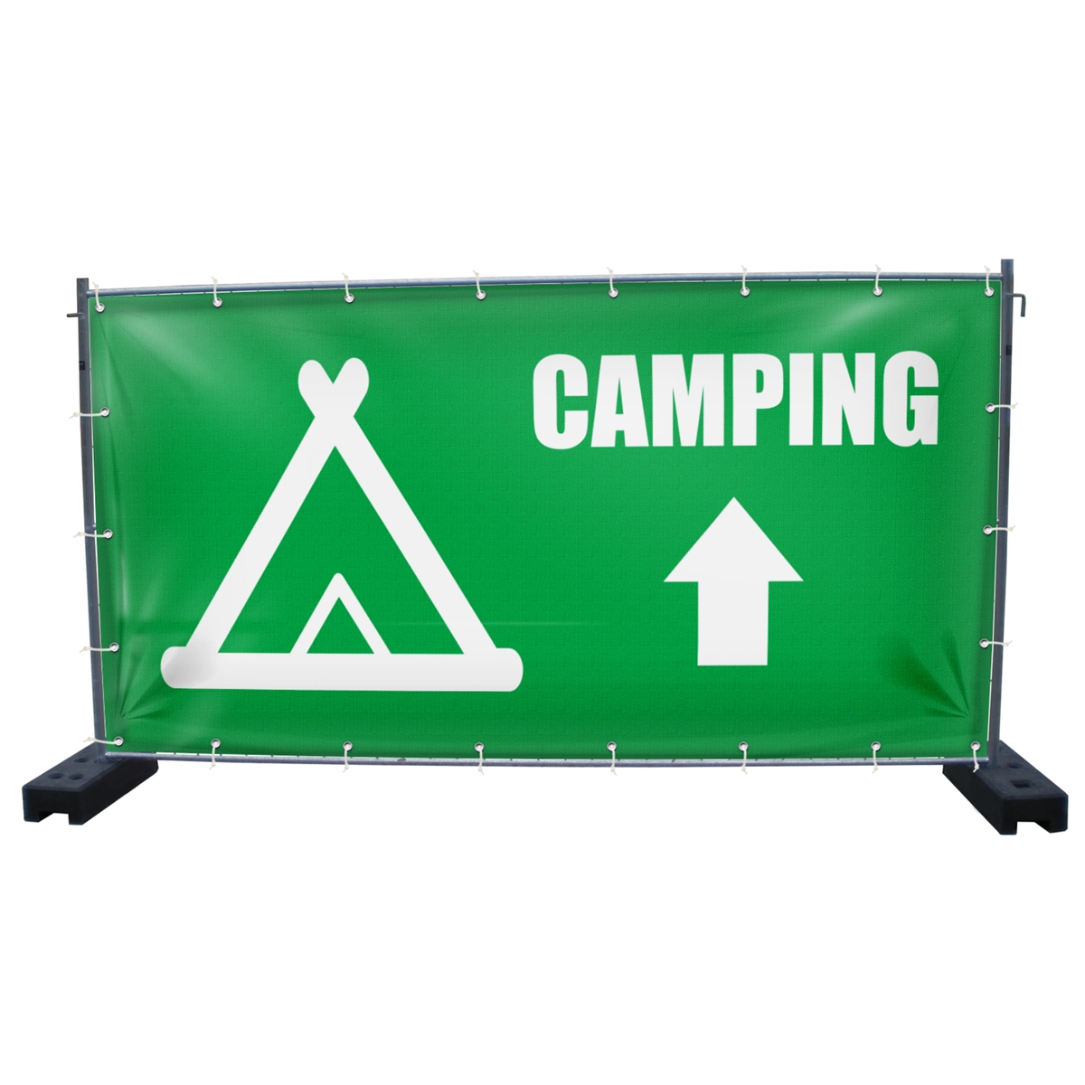 340 x 173 cm | Campingplatz Bauzaunbanner (1447)