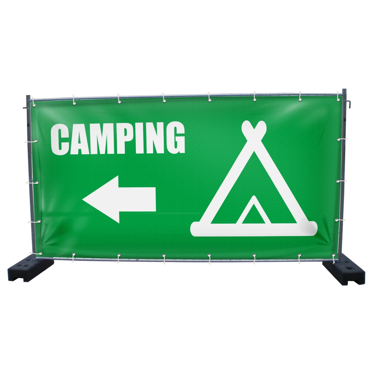 340 x 173 cm | Campingplatz Bauzaunbanner (1447)