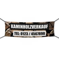 Kaminholz Verkauf Werbebanner | Wunschgröße (2334)